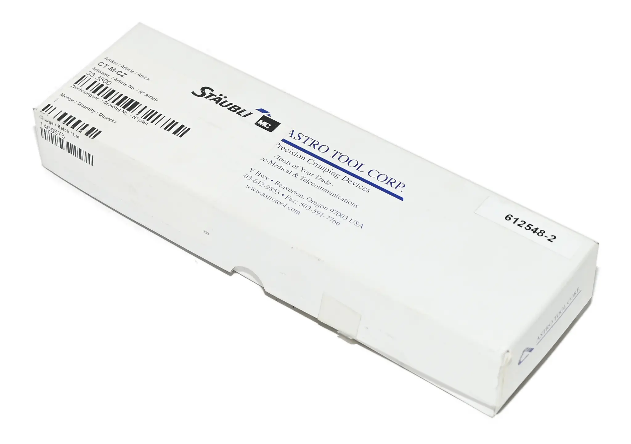 Produktfoto 1 von Stäubli CT-M-CZ rimp-Werkzeug 33.3800 New without box