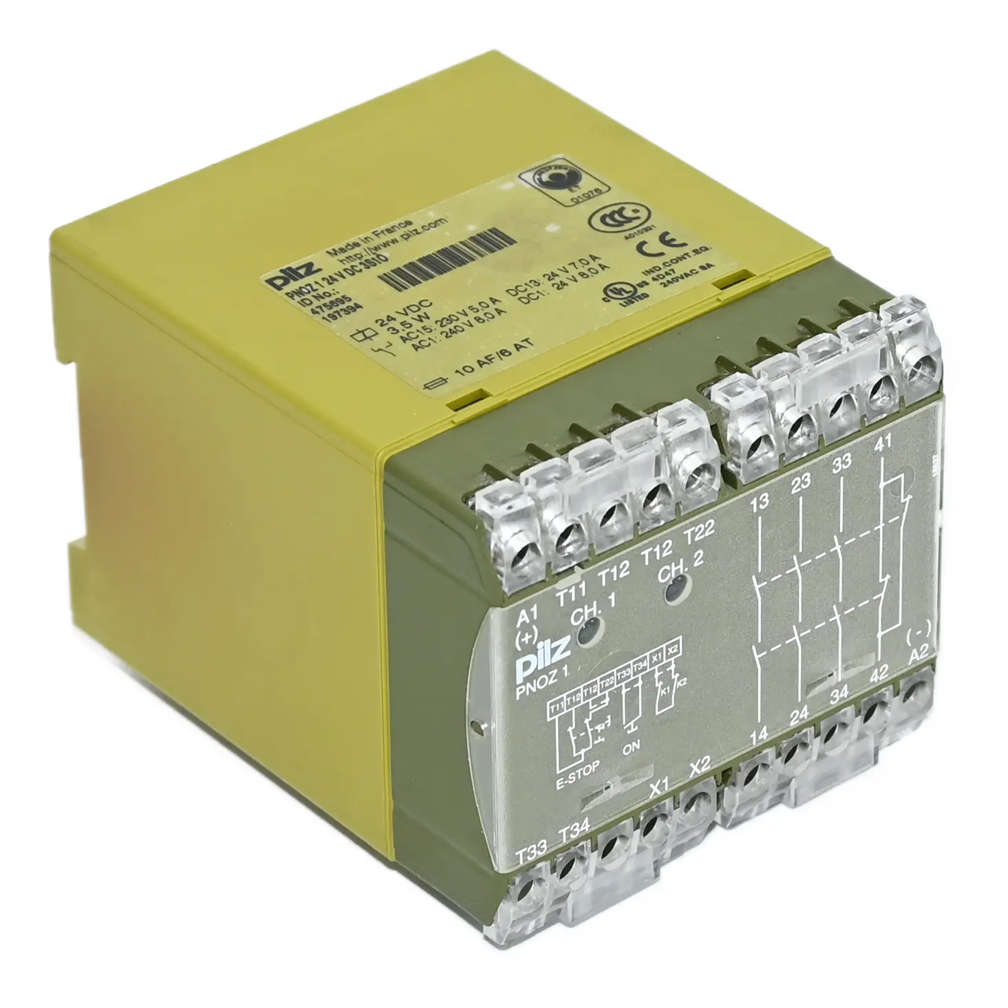 Produktfoto 1 von Pilz 475695 PNOZ 1 24 V DC 3S10