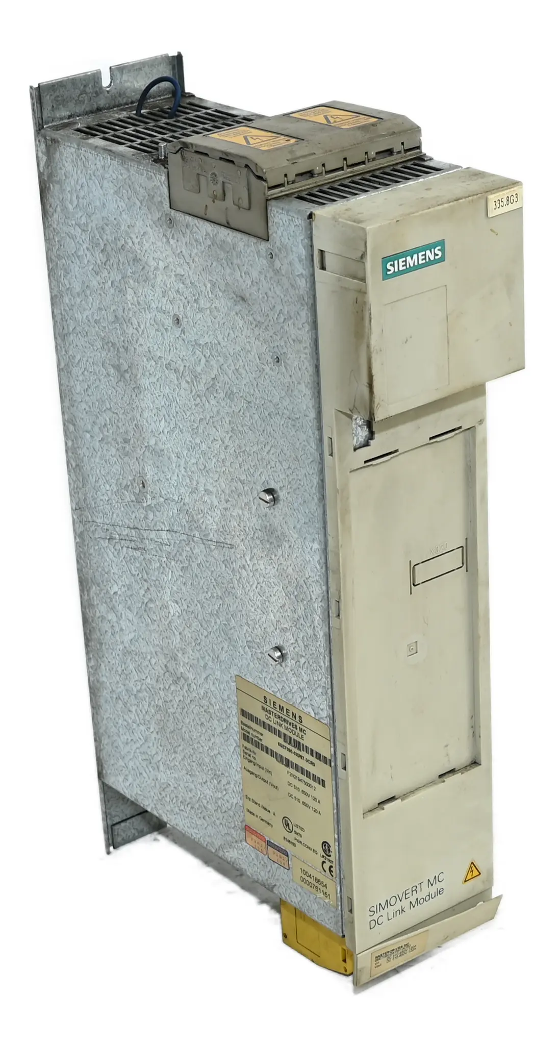 Produktfoto 1 von Siemens 6SE7090-0XP87-3CR0 Masterdrives DC Link Module