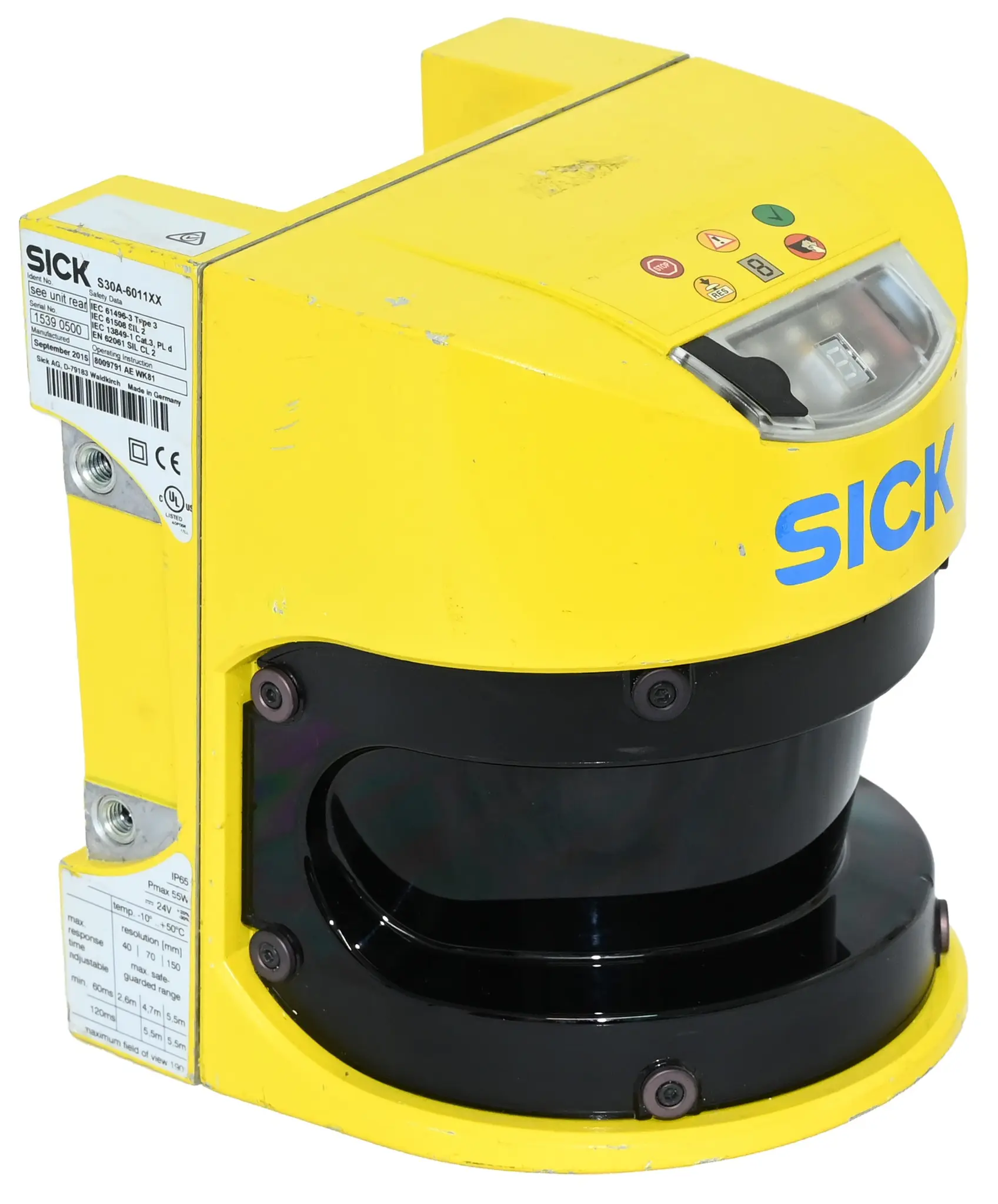 Produktfoto 1 von Sick S30A-6011XX Sicherheitsscanner S30A6011XX