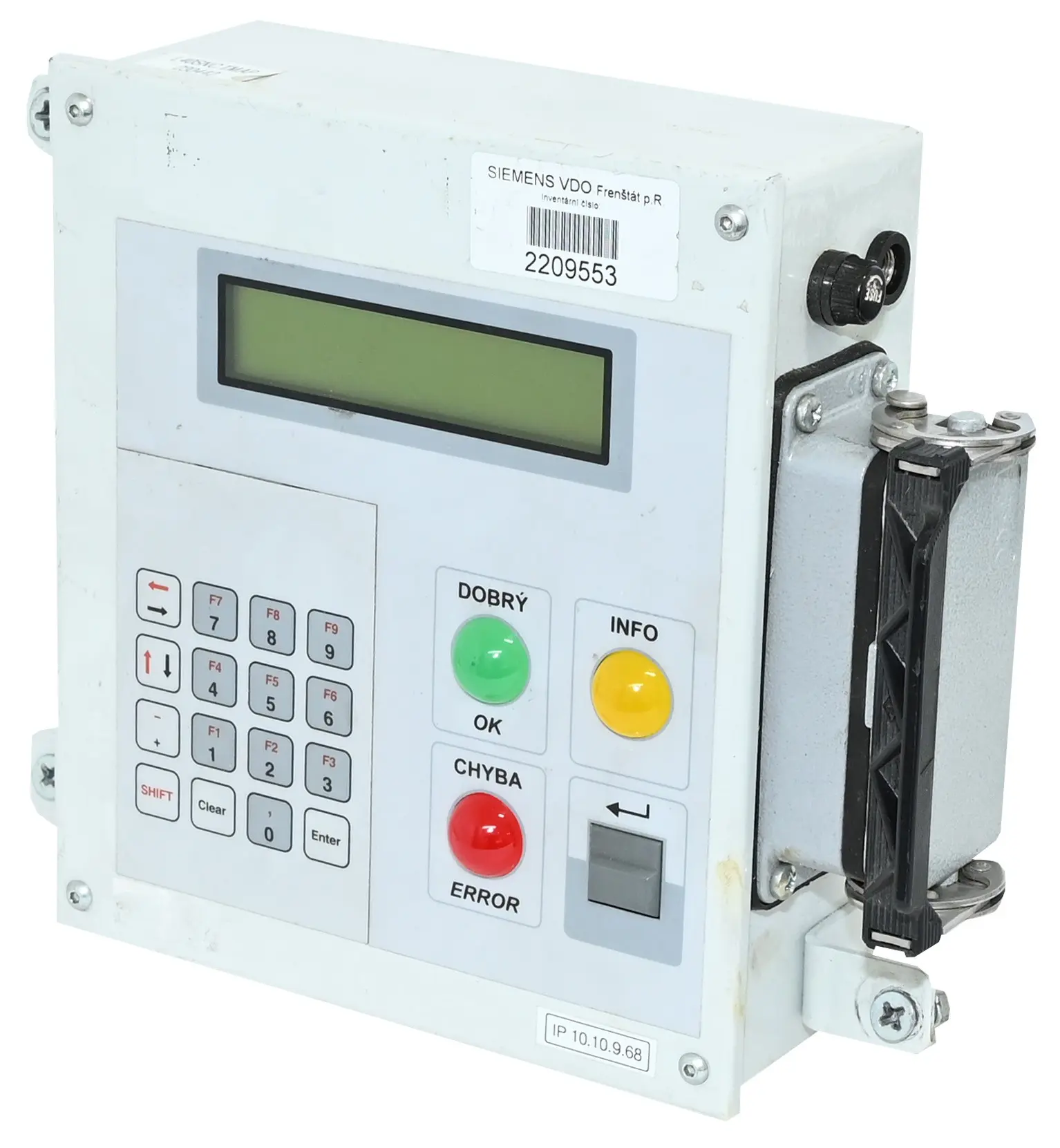 Produktfoto 1 von Siemens L40SNC TMAP Operator Panel 230442 VDO