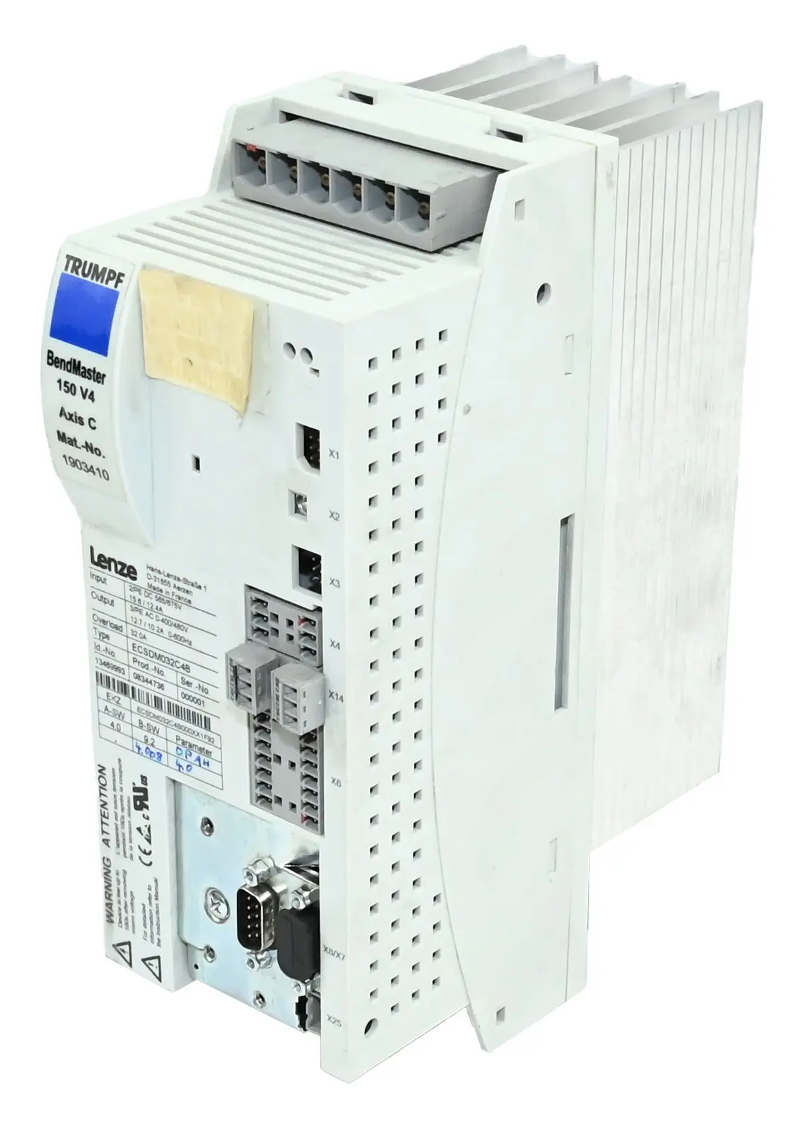 Produktfoto 1 von Lenze ECSDM032C4B Servo Drive 13469993 ECSDM032C4B000XX1F92
