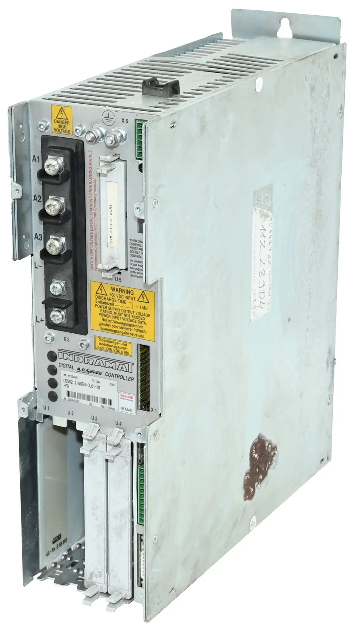 Produktfoto 1 von Indramat DDS02.1-W050-DL01-01-FW R911266568 AC Servo Controller