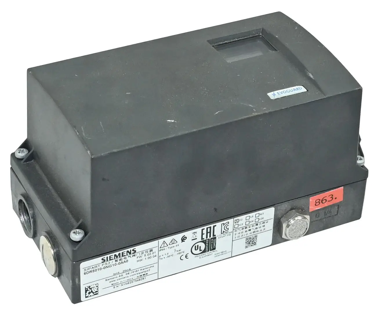 Produktfoto 1 von Siemens 6DR5010-0NG10-0AA0 Sipart PS26DR5 010-0NG10-0AA0 Electropneumatic Positioner