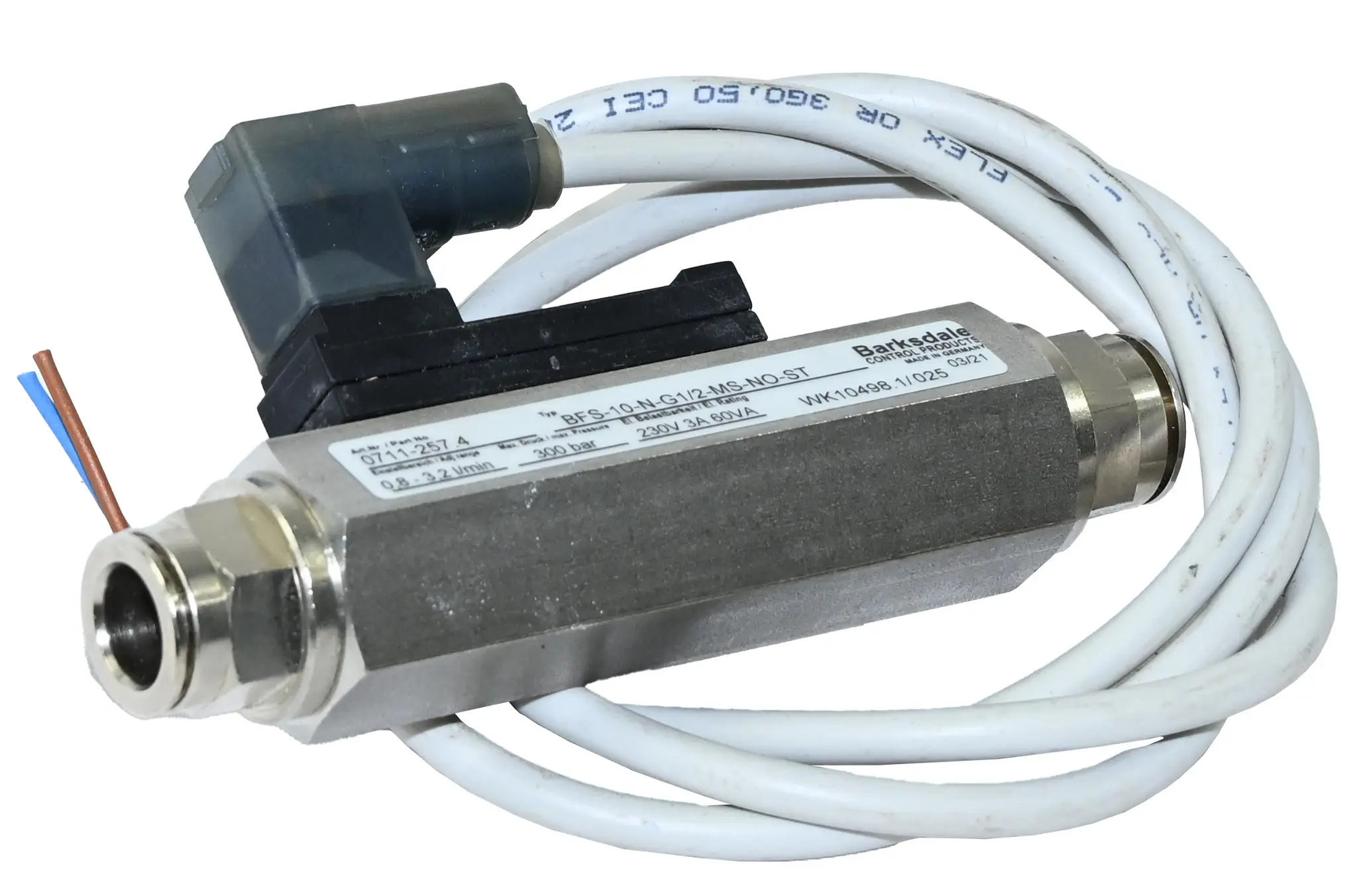 Produktfoto 1 von Barksdale BFS-10-N-G1 2-MS-NO-ST 0711-257.4 Flow Monitor