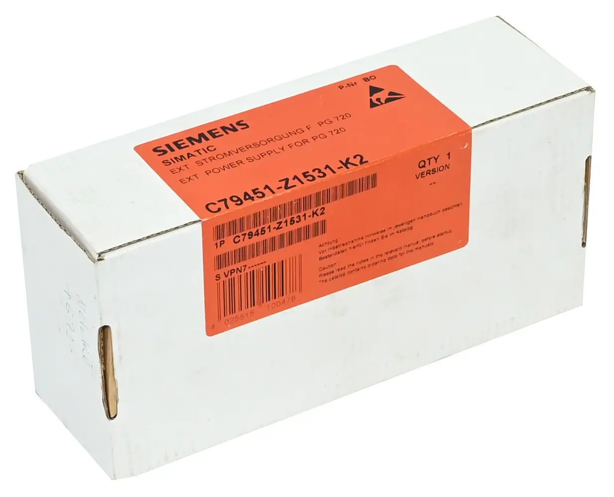 Produktfoto 1 von Siemens C79451-Z1531-K2 Simatic C79 451-Z1531-K2 Power Supply for PG 720 Neu versiegelt