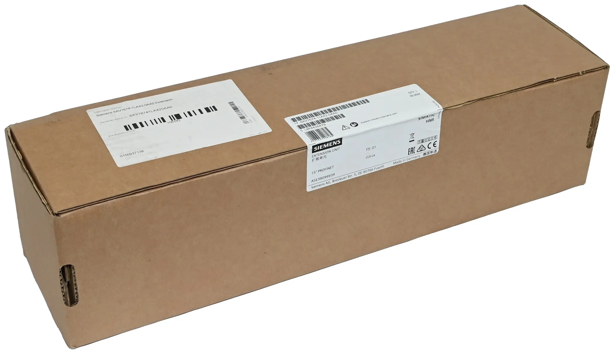 Produktfoto 1 von Siemens 6AV7674-1LA42-0AA0 6AV7 674-1LA42-0AA0 HMI Extension UnitNew sealed