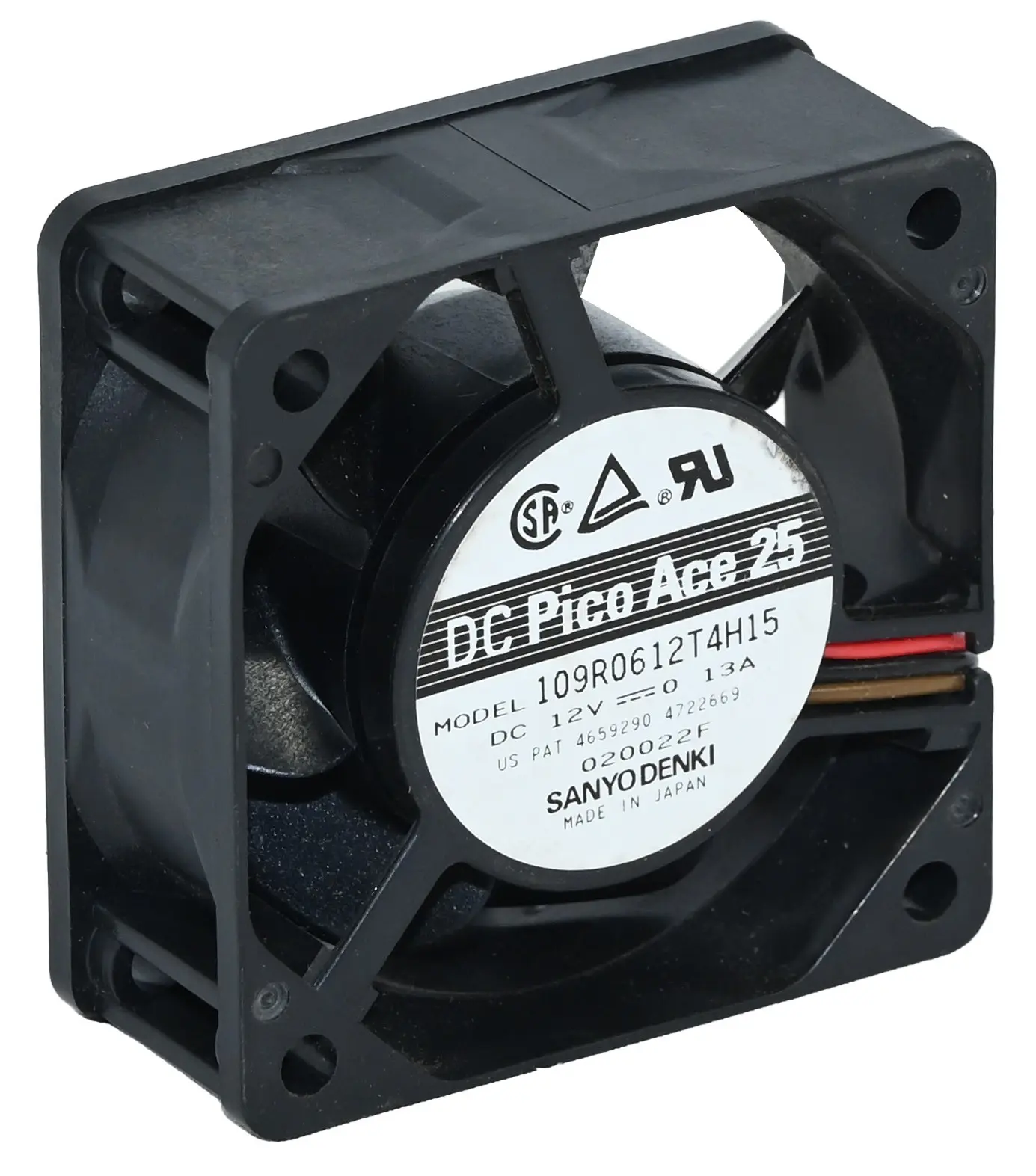 Produktfoto 1 von Sanyo Denki 109R0612T4H15 DC Pico Ace 25 Fan