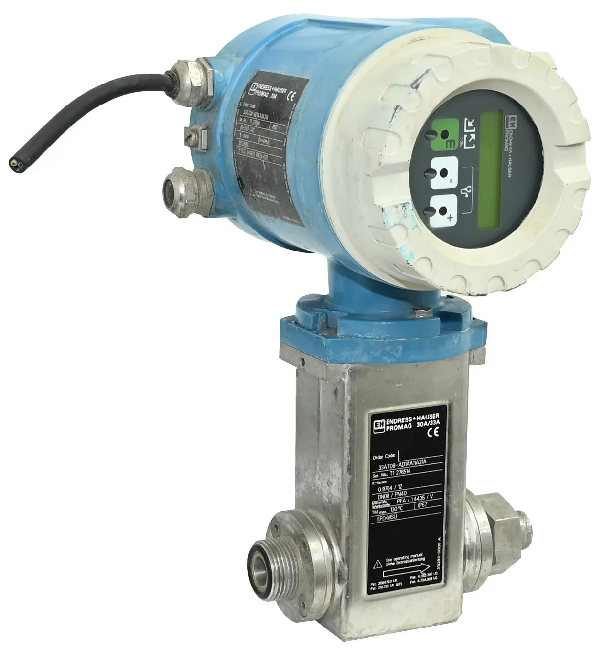 Produktfoto 1 von Endress Hauser 33AT08-AD1AA11A21 Promag Durchflussmesser DN08 PN40