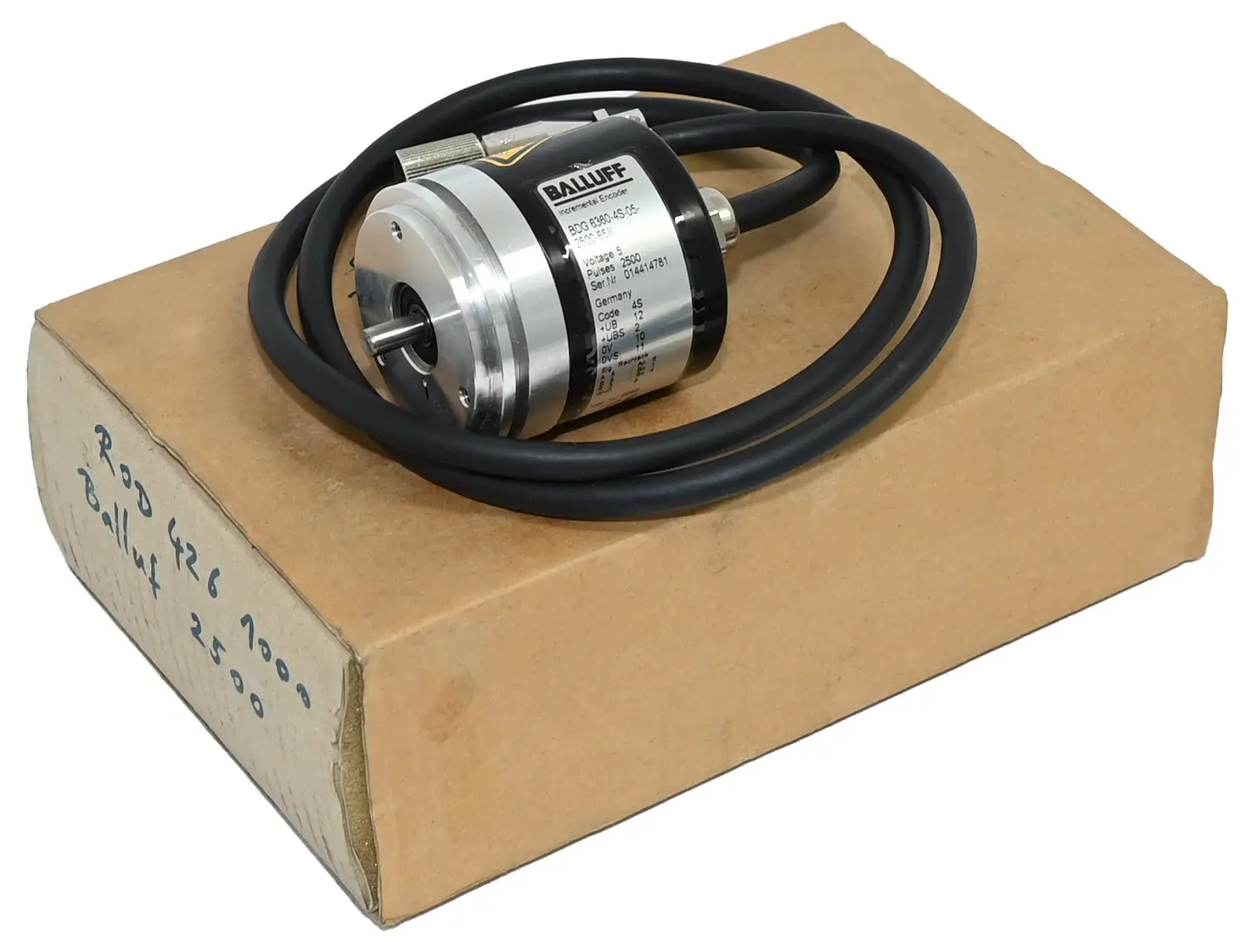 Produktfoto 1 von Balluff BDG 6360-4S-05-2500-65 Incremental Encoder New