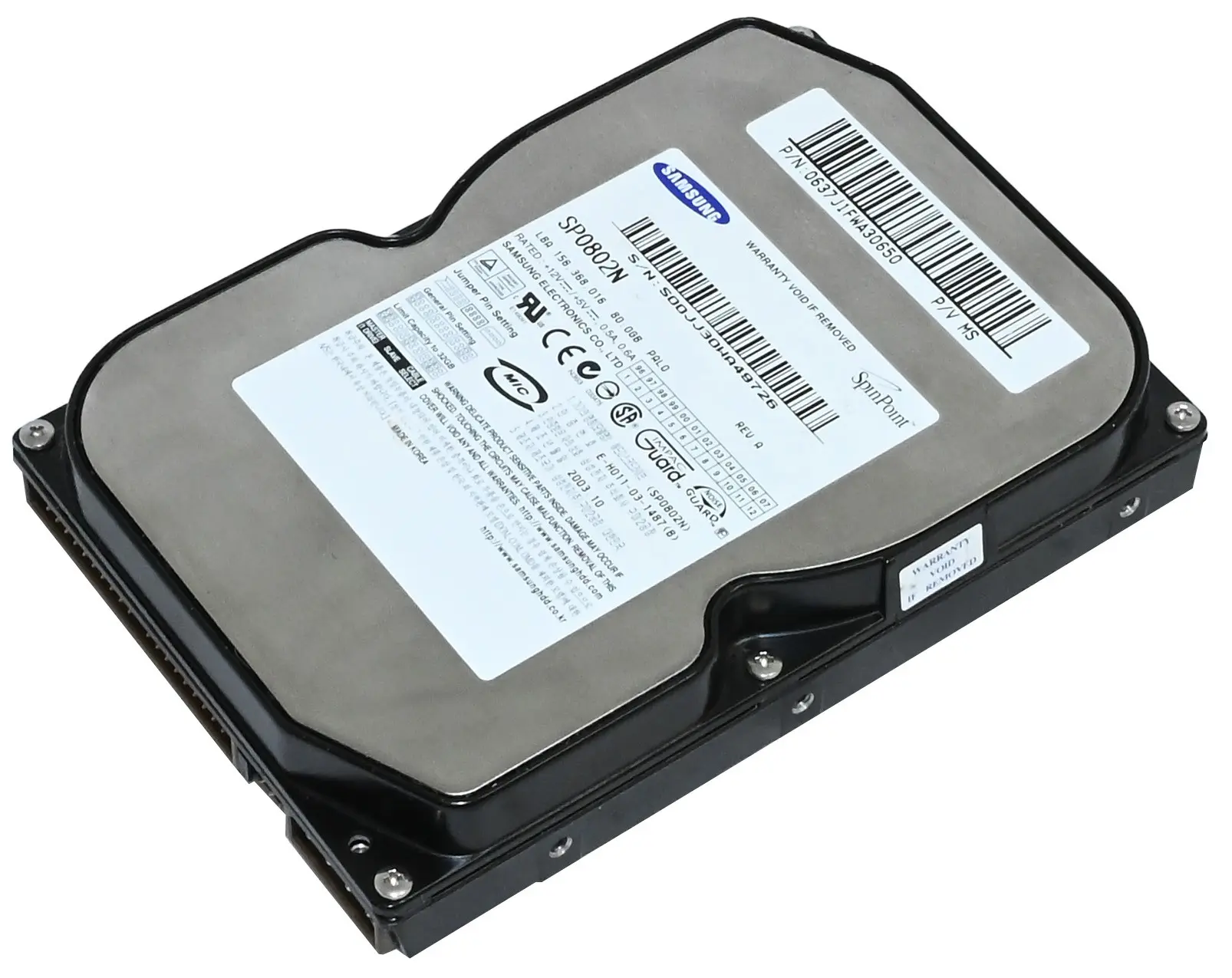 Produktfoto 1 von Samsung SP0802N 80GB