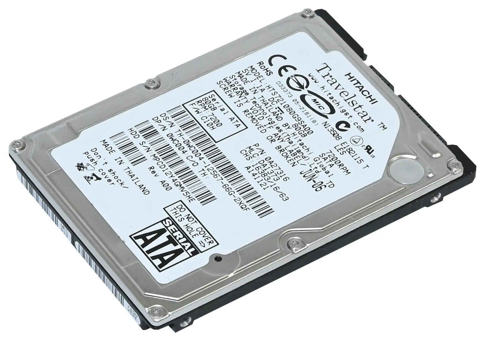 Produktfoto 1 von Hitachi HTS721080G9SA00