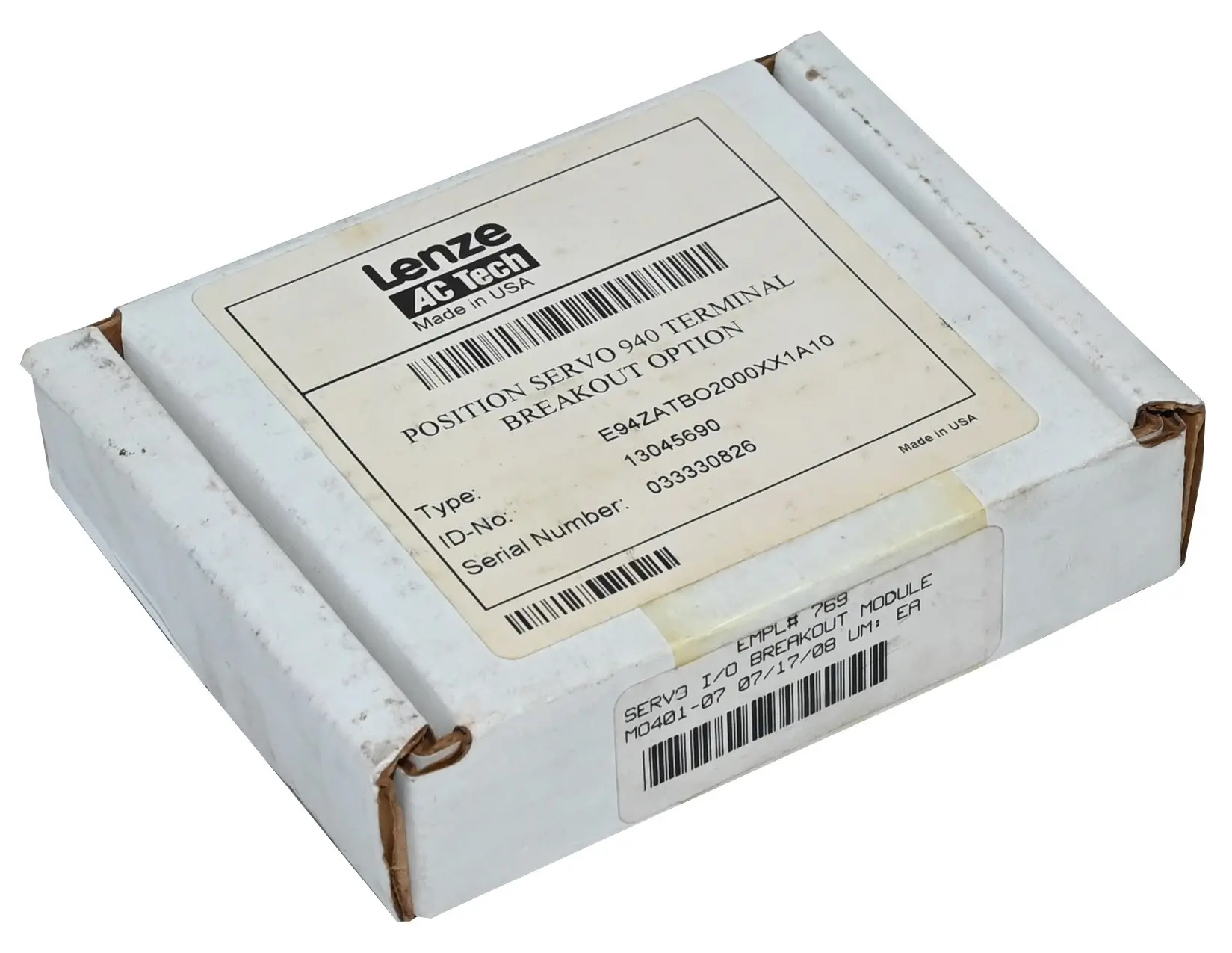 Produktfoto 1 von Lenze E94ZATBO2 13045690New