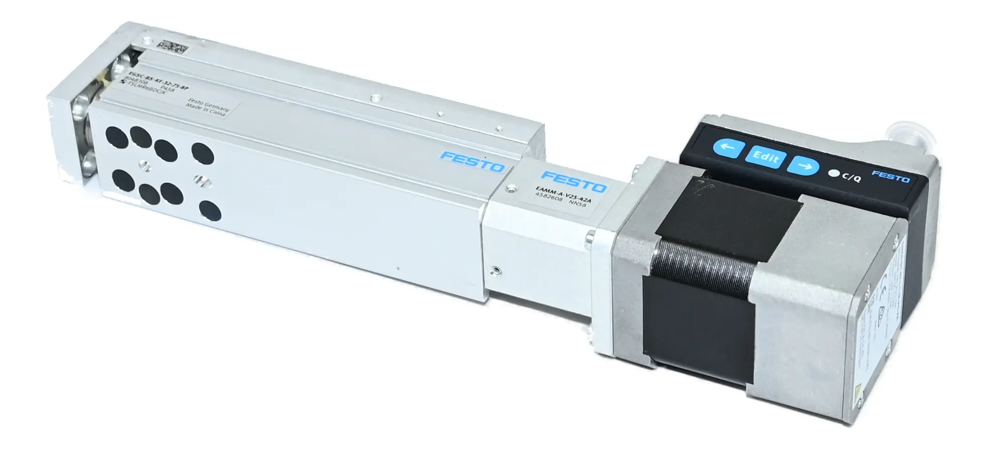Produktfoto 1 von Festo 4582608 EMCS-ST-42-L-1-M-H1-AA 8074448 EAMM-A-V25-42A EGSC-BS-KF-32-75-8P 8048308