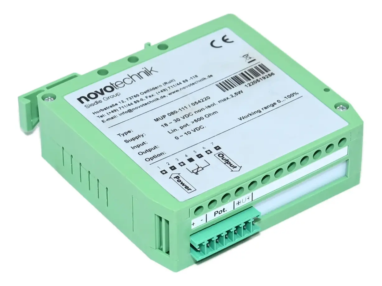 Produktfoto 1 von Novotechnik MUP 080-111/054220 Analog Signal Conditioner