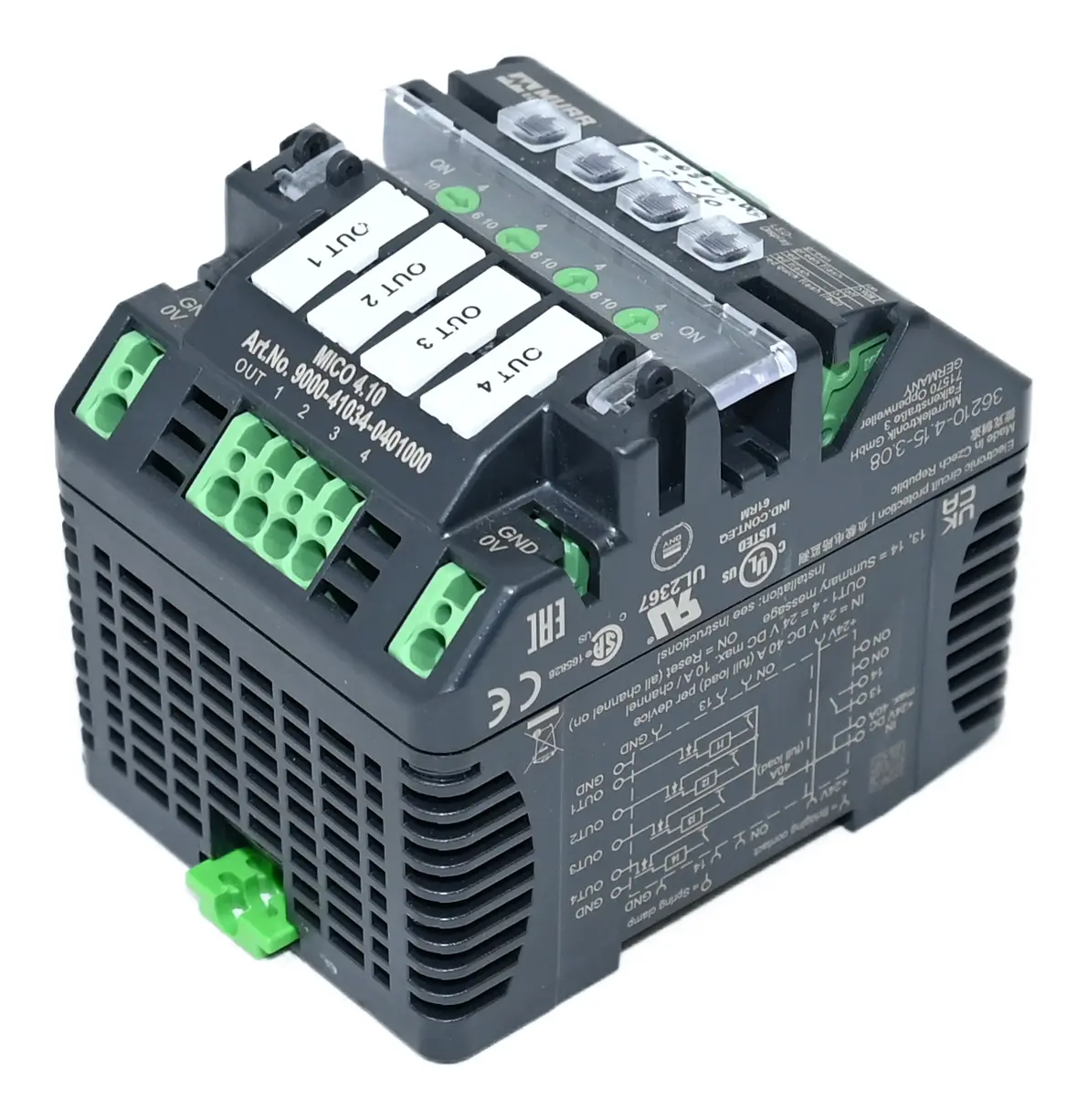 Produktfoto 1 von Murr Elektronik 9000-41034-0401000 MICO Electronic Circuit Protection