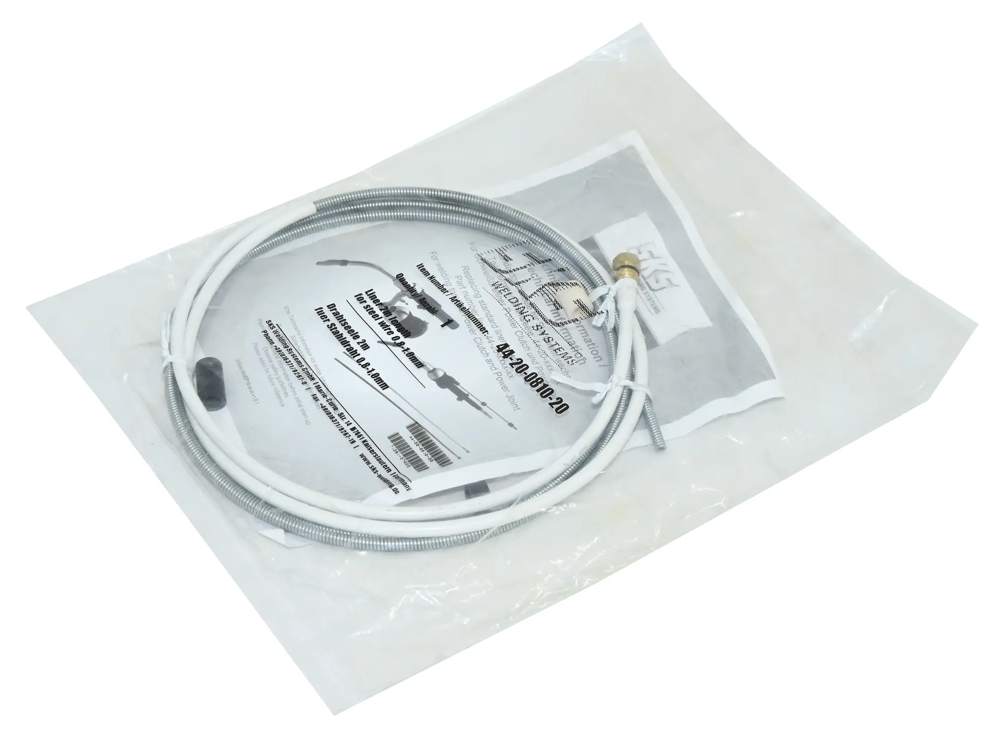 Produktfoto 1 von SKS 44-20-0810-20 Liner 2m for steel wire 0.8-1.0mm New sealed