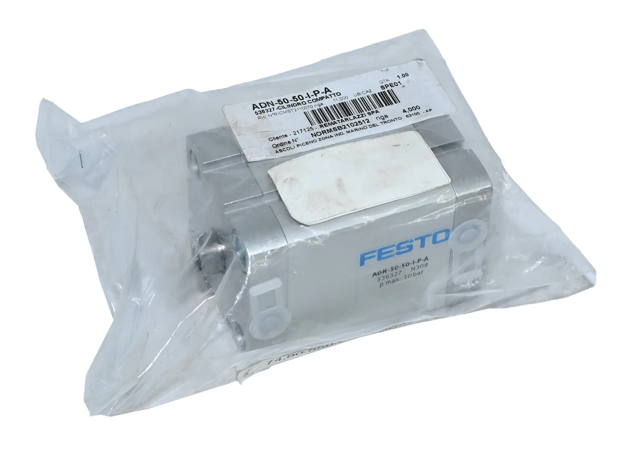 Produktfoto 1 von Festo ADN-50-50-I-P-A 536327 10bar Compact Cylinder New