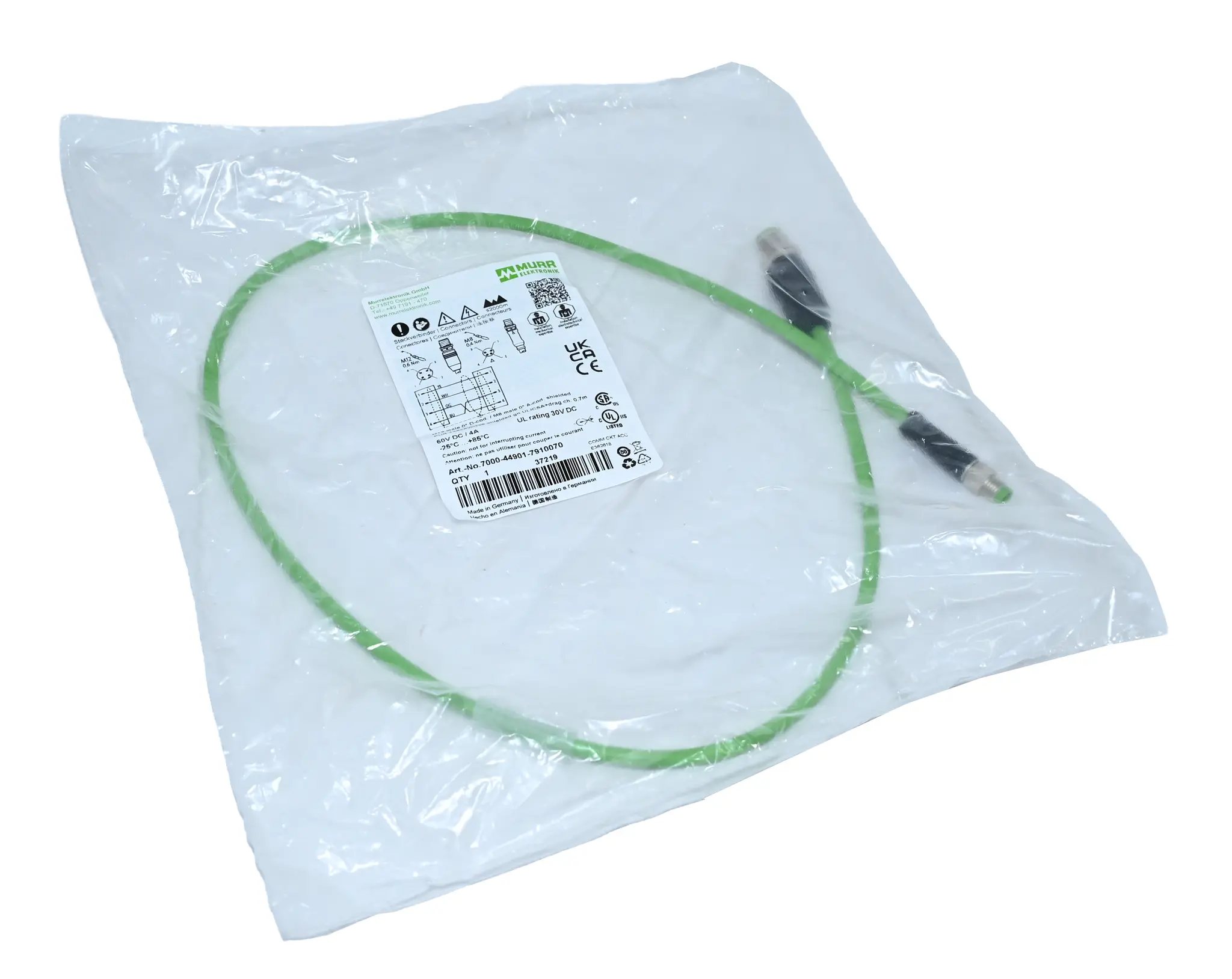 Produktfoto 1 von Murr Elektronik 7000-44901-7910070 Connector M12 M8 New