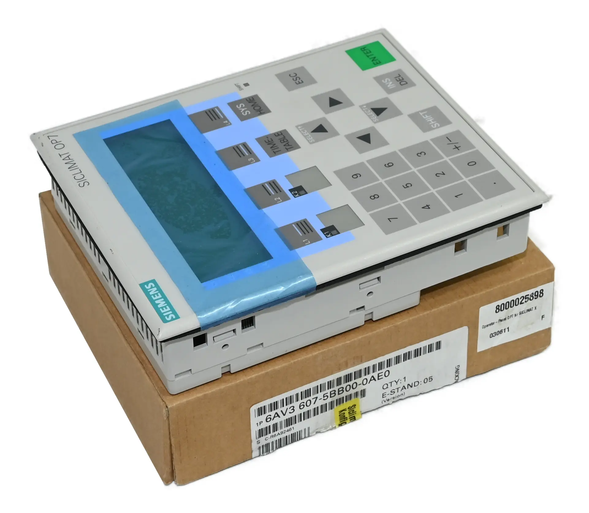 Produktfoto 1 von Siemens 6AV3607-5BB00-0AE0 Siclimat 6AV3 607-5BB00-0AE0 OP7/DP New