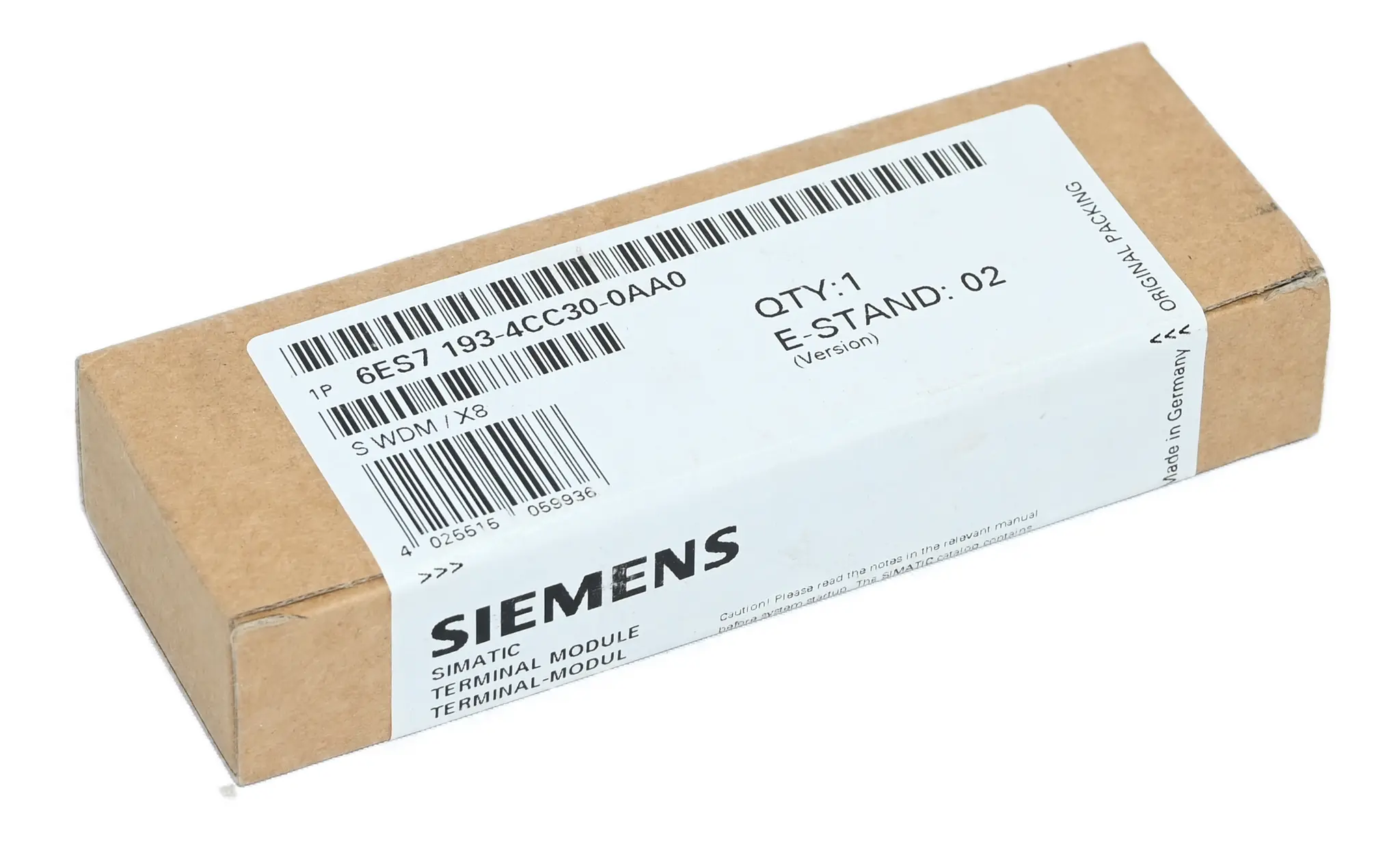 Produktfoto 1 von Siemens 6ES7193-4CC30-0AA0 Simatic 6ES7 193-4CC30-0AA0 Temrinal Module New sealed