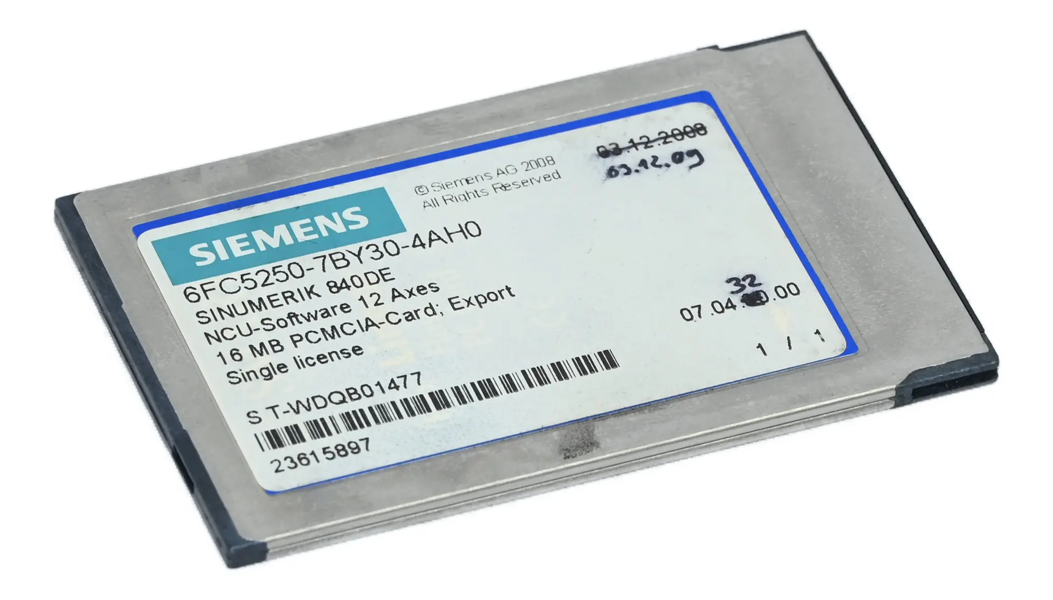 Produktfoto 1 von Siemens 6FC5250-7BY30-4AH0 Sinumerik 840 DE 6FC5 250-7BY30-4AH0 NCU-Software