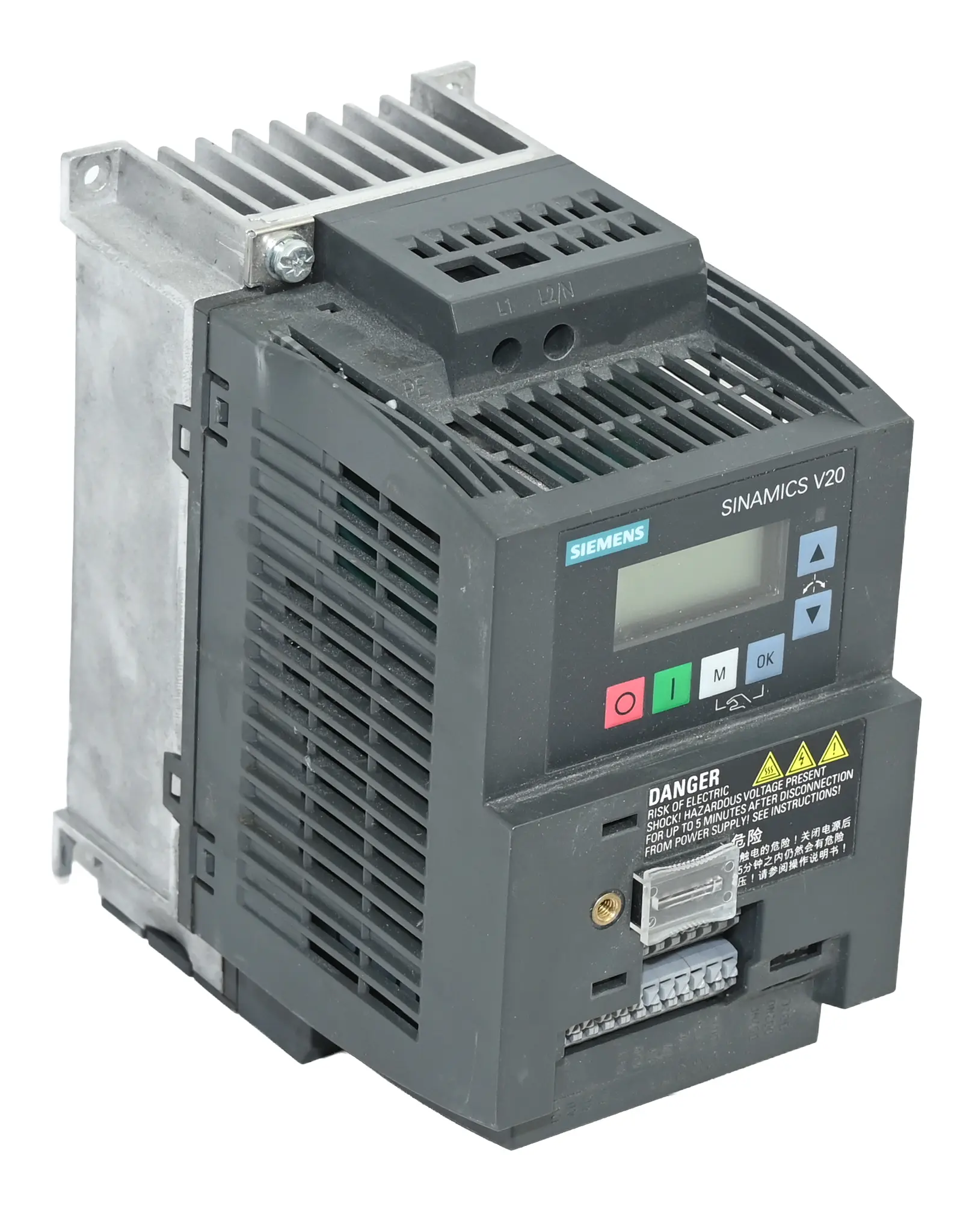 Produktfoto 1 von Siemens 6SL3210-5BB21-5UV1 Sinamics V20 6SL3 210-5BB21-5UV1 1AC 230V 1.5kW Unfilt