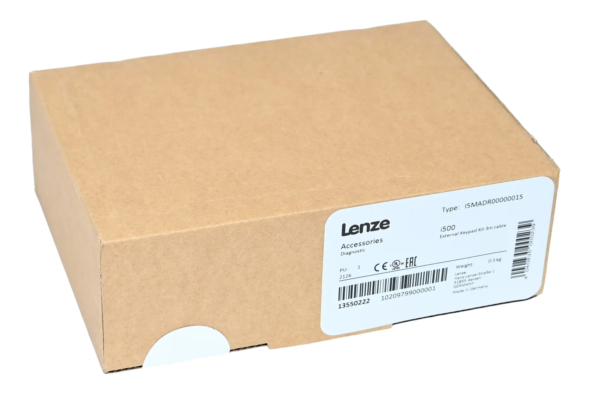 Produktfoto 1 von Lenze I5MADR0000001S 13550222 Externe Tastatur Kit i550 New sealed