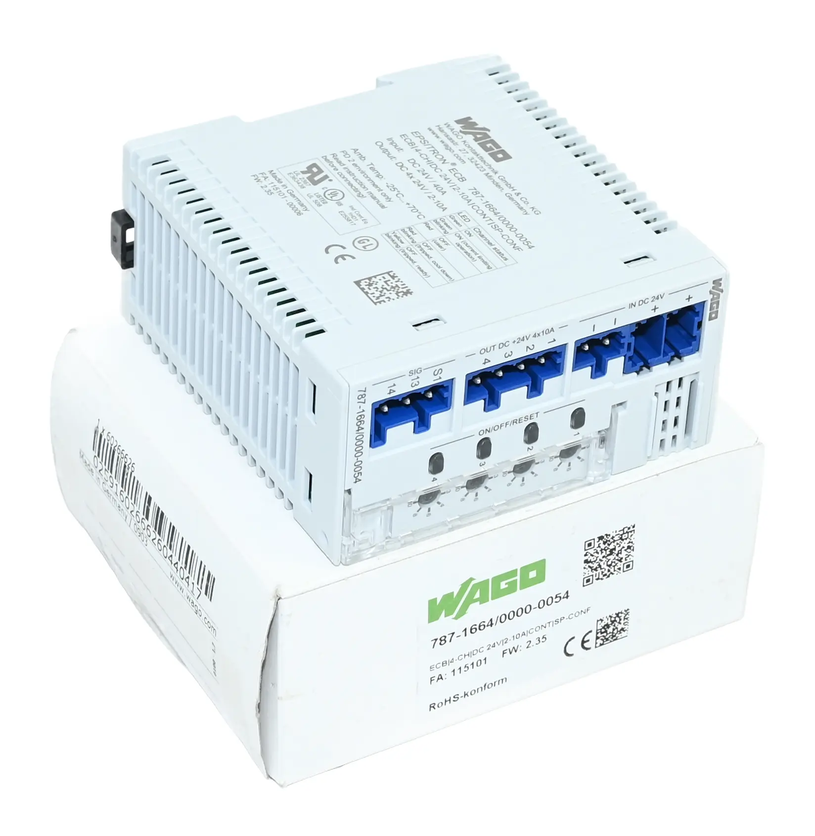 Produktfoto 1 von Wago 787-1664/000-054 ECB Circuit Breaker New