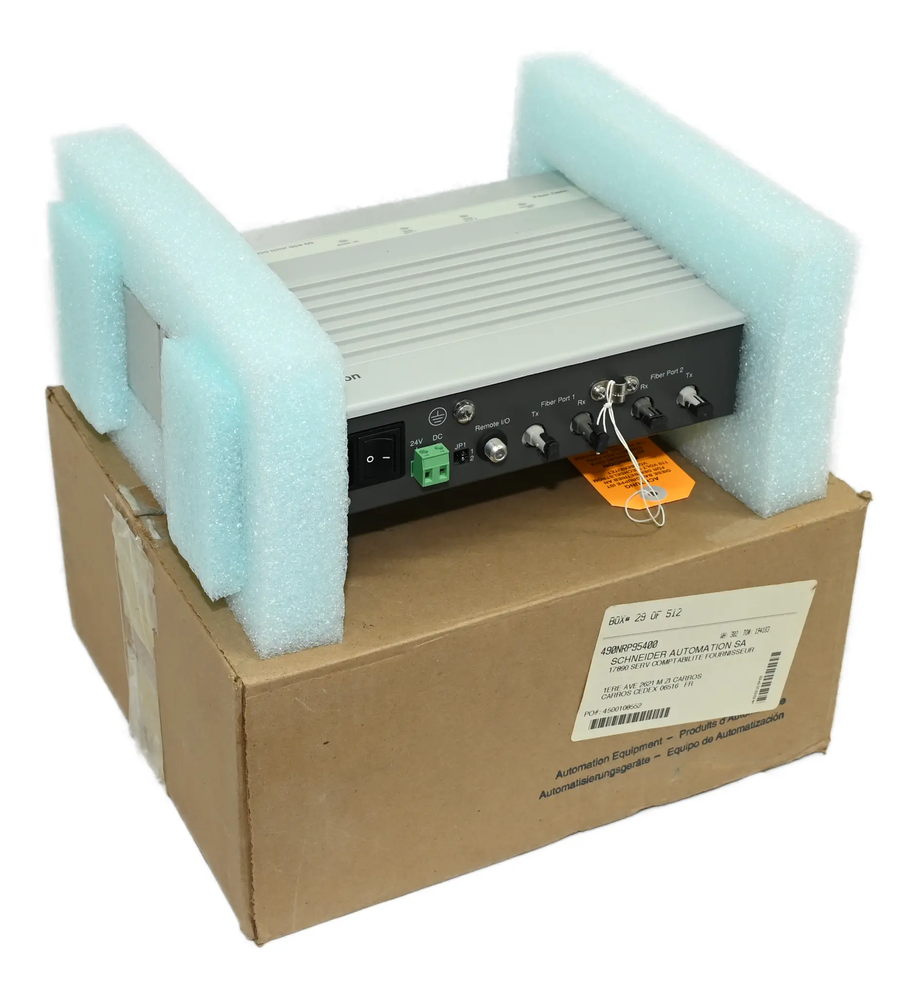 Produktfoto 1 von Schneider 490NRP95400 Modicon 490 NRP 954 00 Fiber Optic Repeater New
