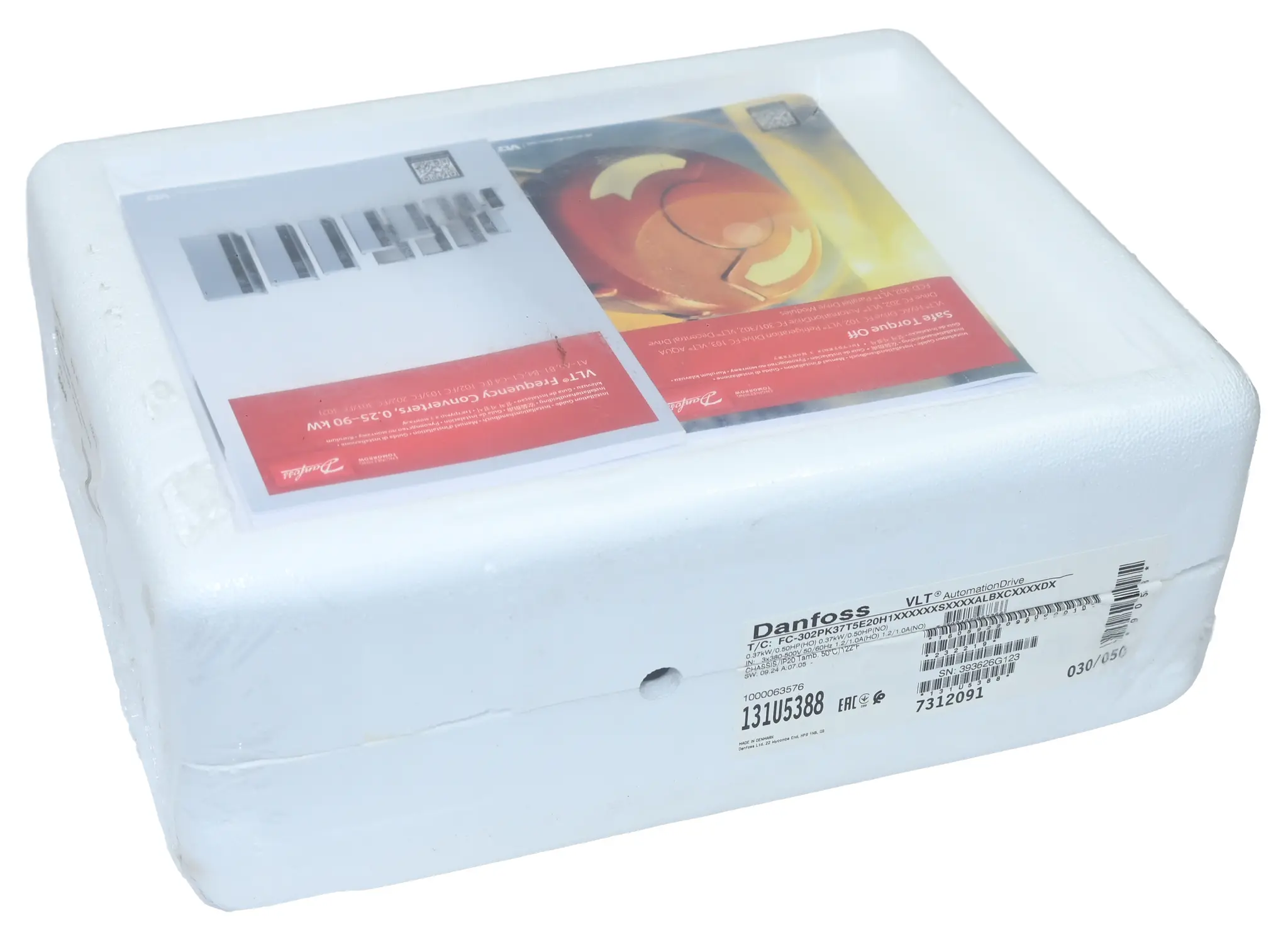 Produktfoto 1 von Danfoss FC-302PK37T5E20H1XXXXXXSXXXXALBXCXXXXDX 131U5388 New sealed