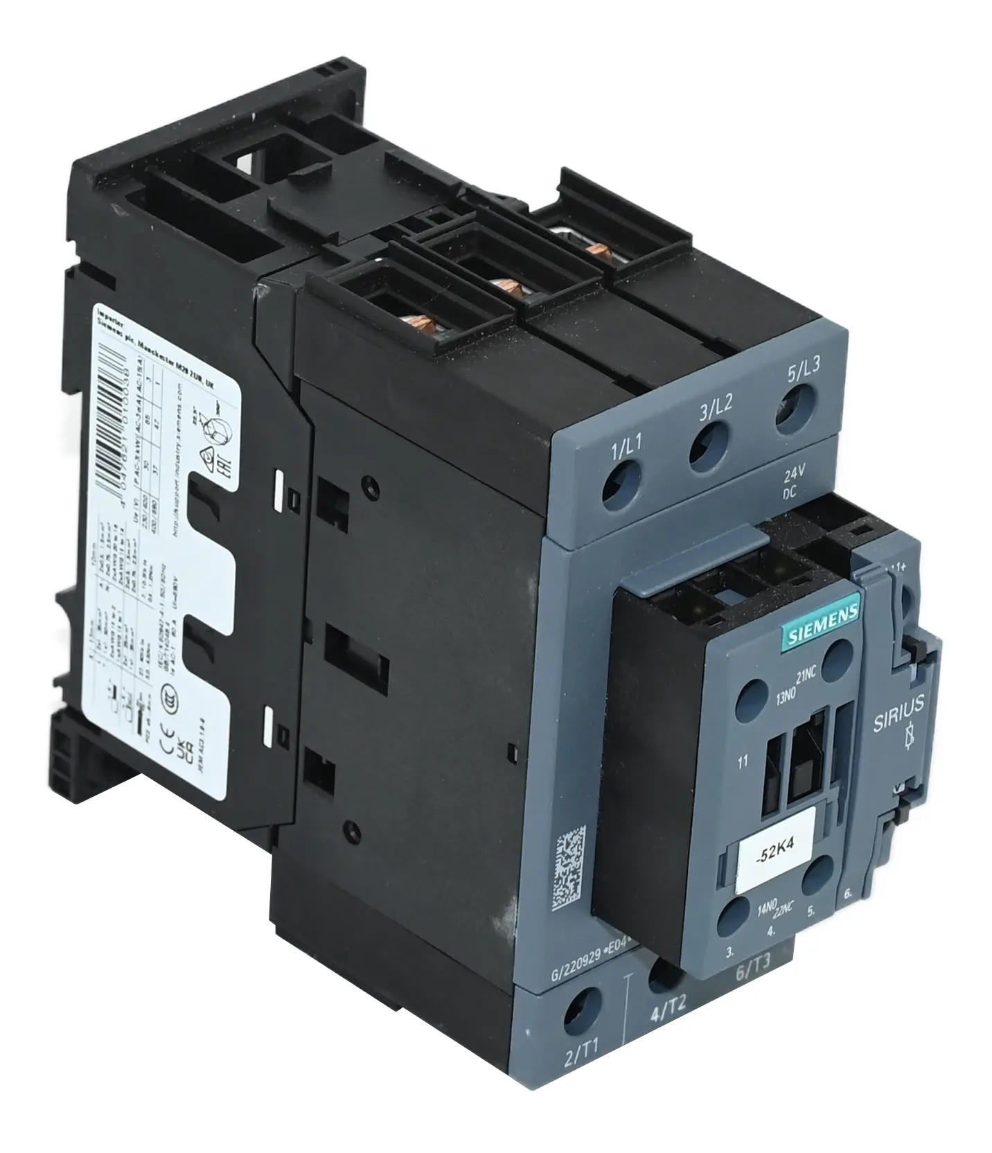 Produktfoto 1 von Siemens 3RT2037-1KB40 Sirius 3RT2 037-1KB40 Power Contactor