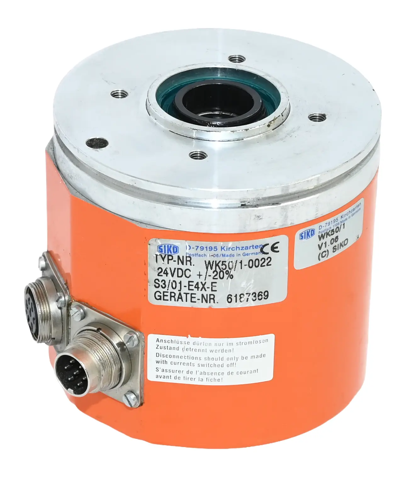 Produktfoto 1 von Siko WK50/1-0022 Encoder Absolute Singleturn Hollow Shaft 24VDC