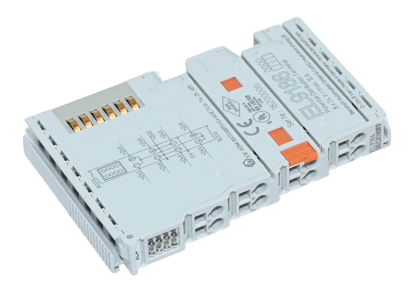 Produktfoto 1 von Beckhoff EL9186 Potential Distribution Terminal
