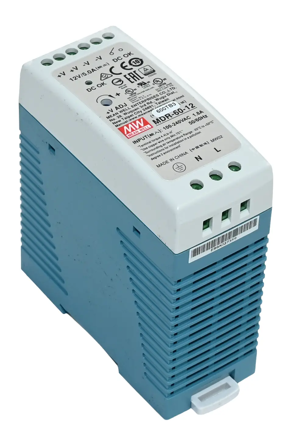 Produktfoto 1 von Mean Well MDR-60-12 Power Supply