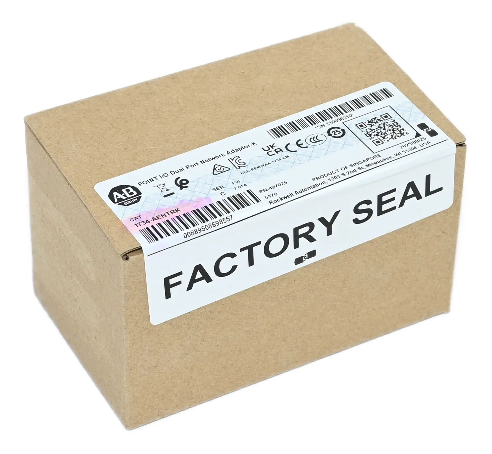 Produktfoto 1 von Allen Bradley 1734-AENTRK Ser C. Point I/O Dual Port Network Adaptor-K New sealed