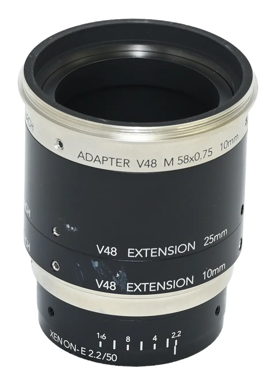 Produktfoto 1 von Schneider-Kreuznach XENON-E 2.2/50 Extension 25mm+10mm Adapter V48 M 58x0.75 10mm