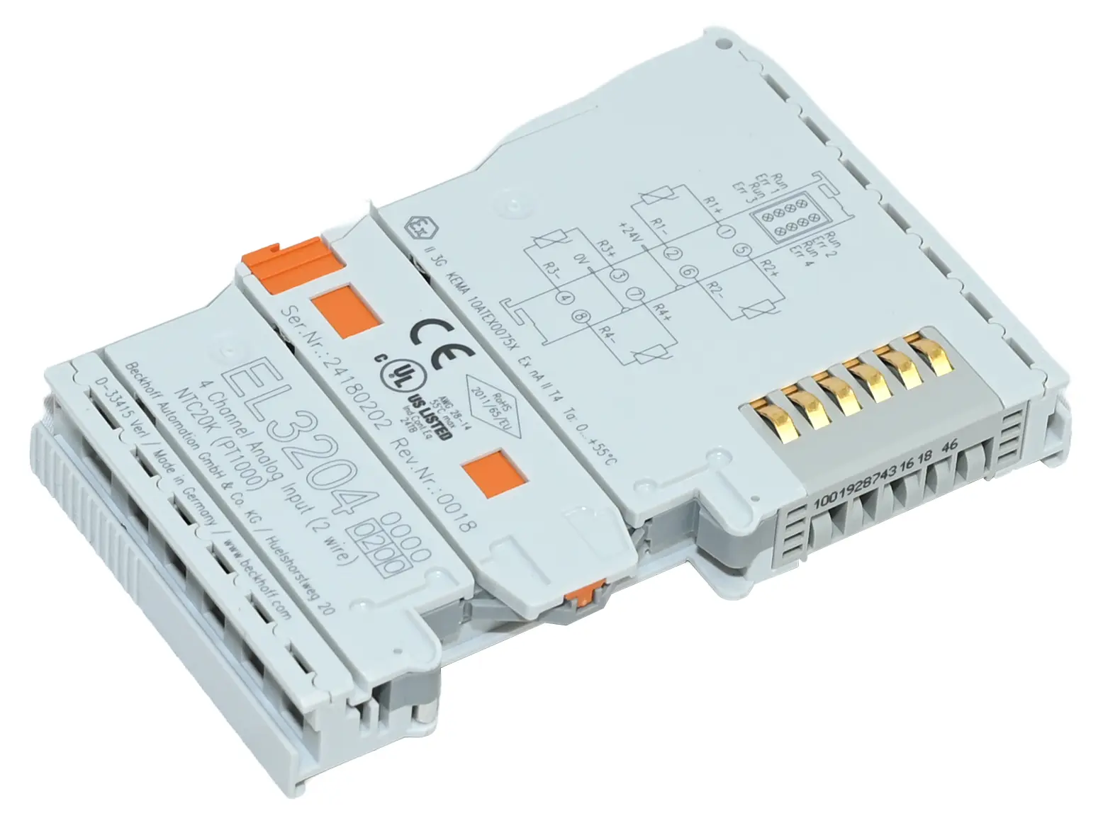 Produktfoto 1 von Beckhoff EL3204-0200 4-Channel Analog Input