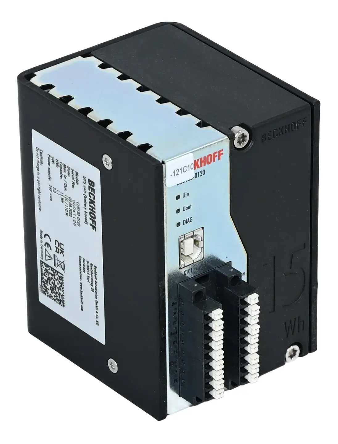 Produktfoto 1 von Beckhoff CU8130-0120 Battery-Backed UPS Module