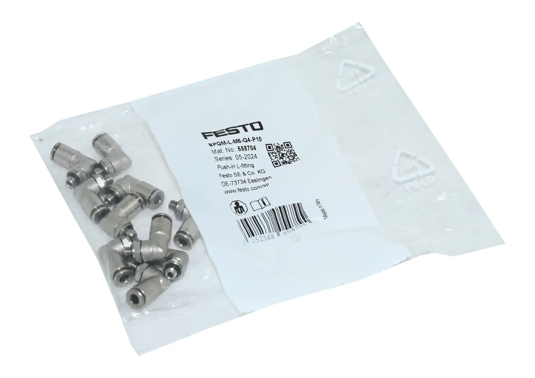 Produktfoto 1 von Festo 10x NPQM-L-M5-Q4-P10 558704 New sealed