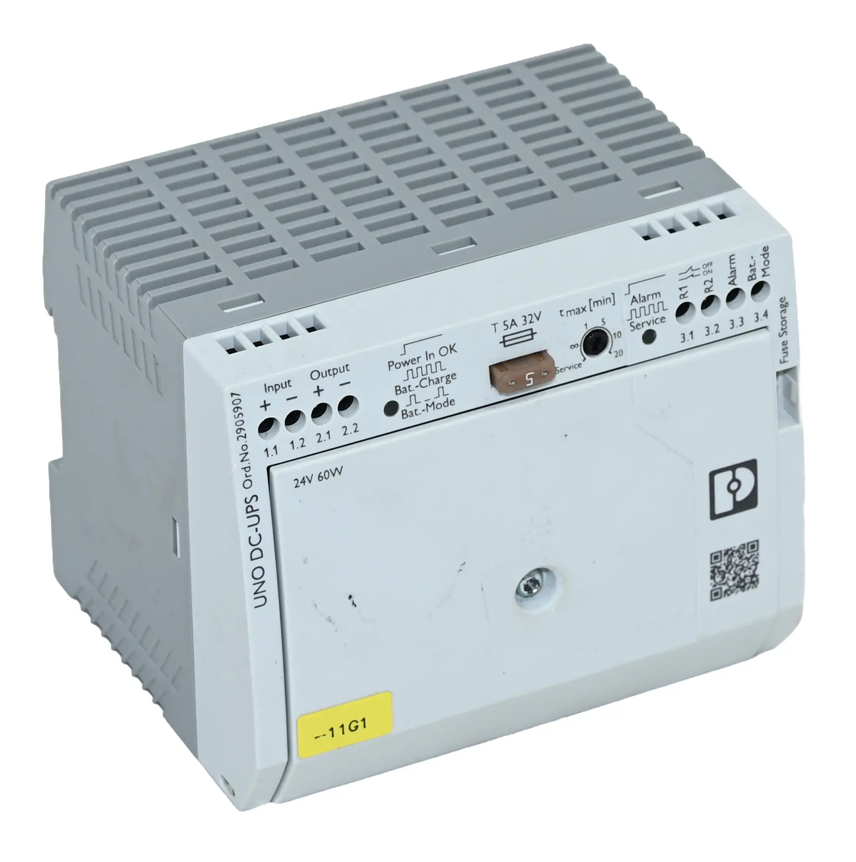 Produktfoto 1 von Phoenix Contact UNO-UPS/24DC/24DC/60W 2905907 Uninterruptible Power Supply