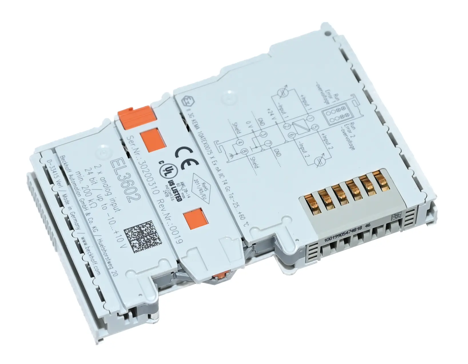 Produktfoto 1 von Beckhoff EL3602 2-Channel Analog Input