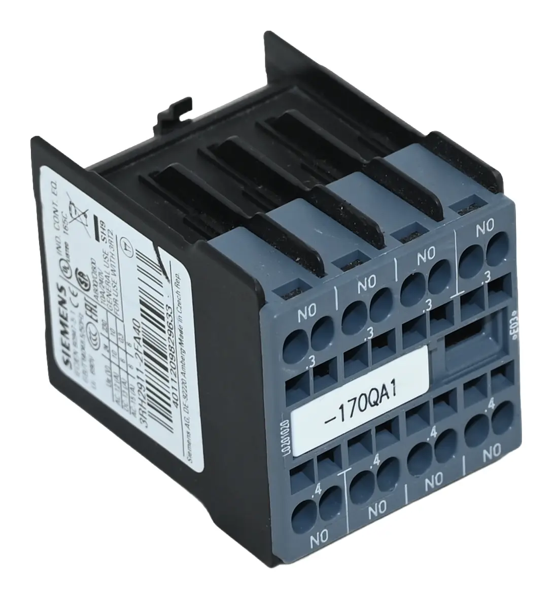 Produktfoto 1 von Siemens 3RH2911-2FA40 Sirius 3RH2 911-2FA40 Auxiliary Switch Block