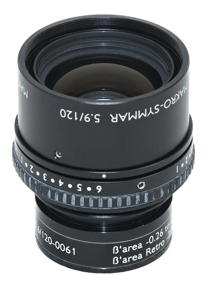 Produktfoto 1 von Schneider-Kreuznach Makro-Symmar 5.9/120 Makro-Iris SR 5.6/120-0061 Lens