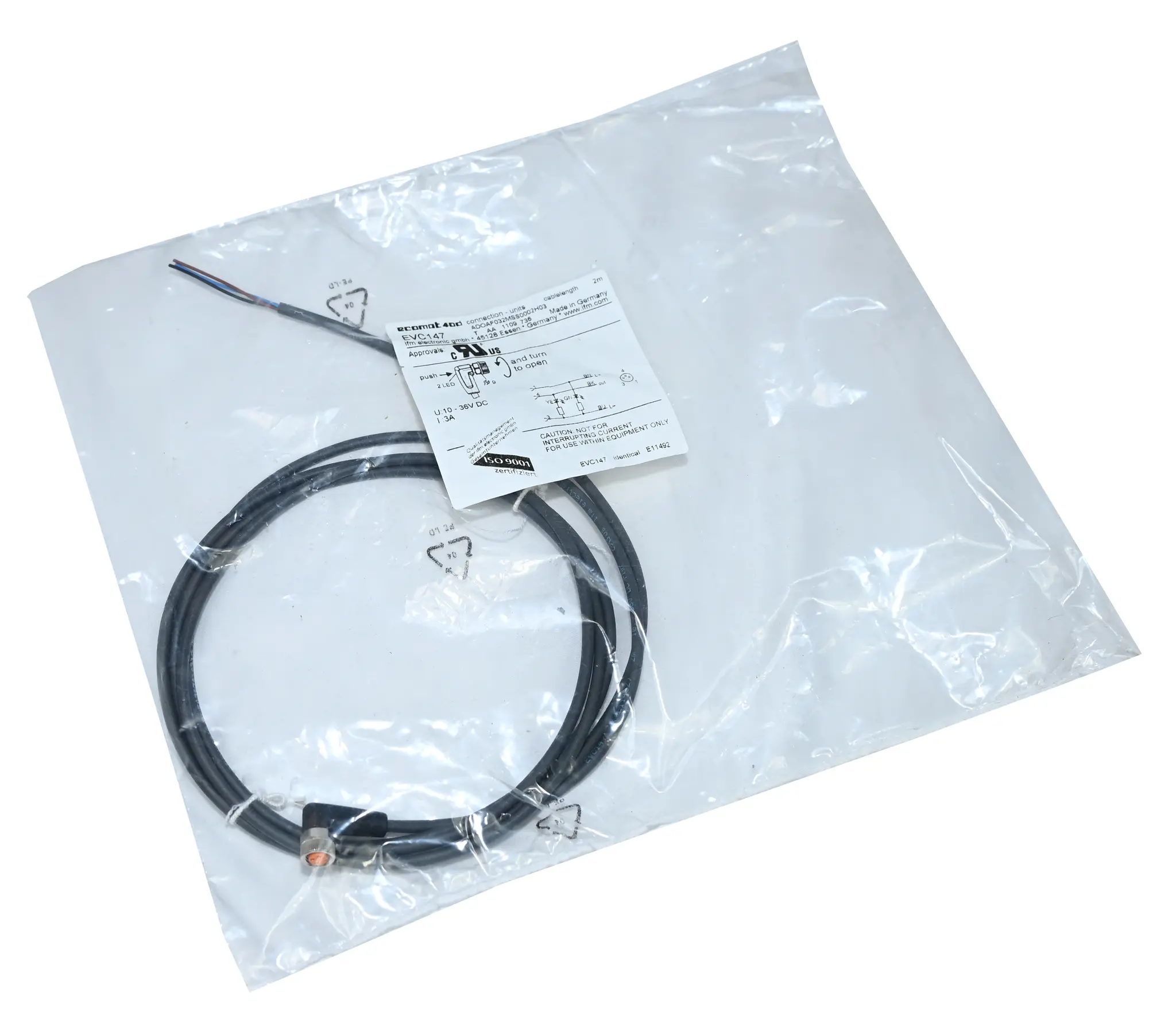 Produktfoto 1 von ifm EVC147 ECOMAT4OD Sensor Cable New