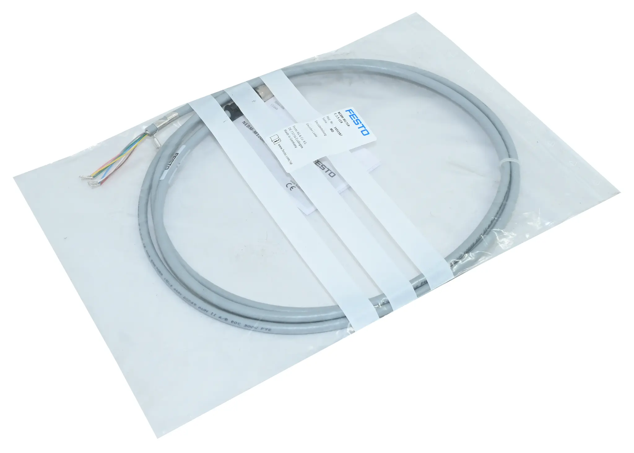 Produktfoto 1 von Festo NEBM-M12G8-E-2.5-LE8 1451587 Encoder Cable New