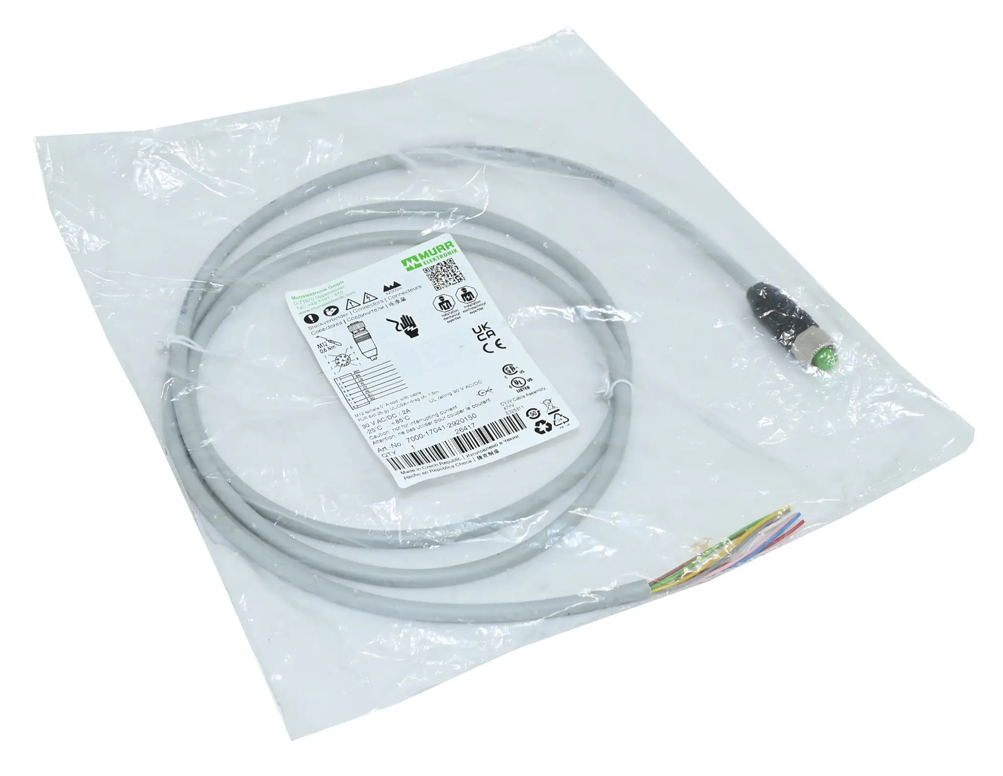 Produktfoto 1 von Murr Elektronik 7000-17041-2920150 M12 Connector New sealed