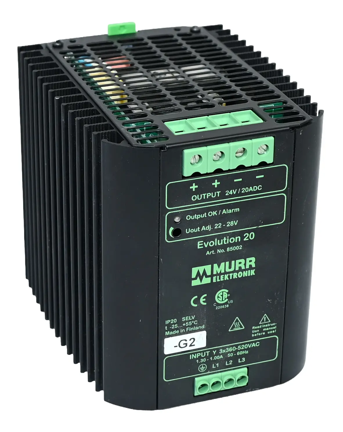 Produktfoto 1 von Murr Elektronik Evolution 20 85002 3-Phase Power Supply
