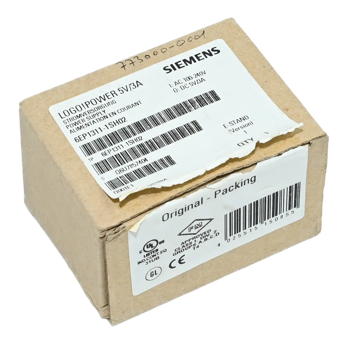 Produktfoto 1 von Siemens 6EP1311-1SH02 LOGO! Power 5V/3A 6EP1 311-1SH02 Power Supply New