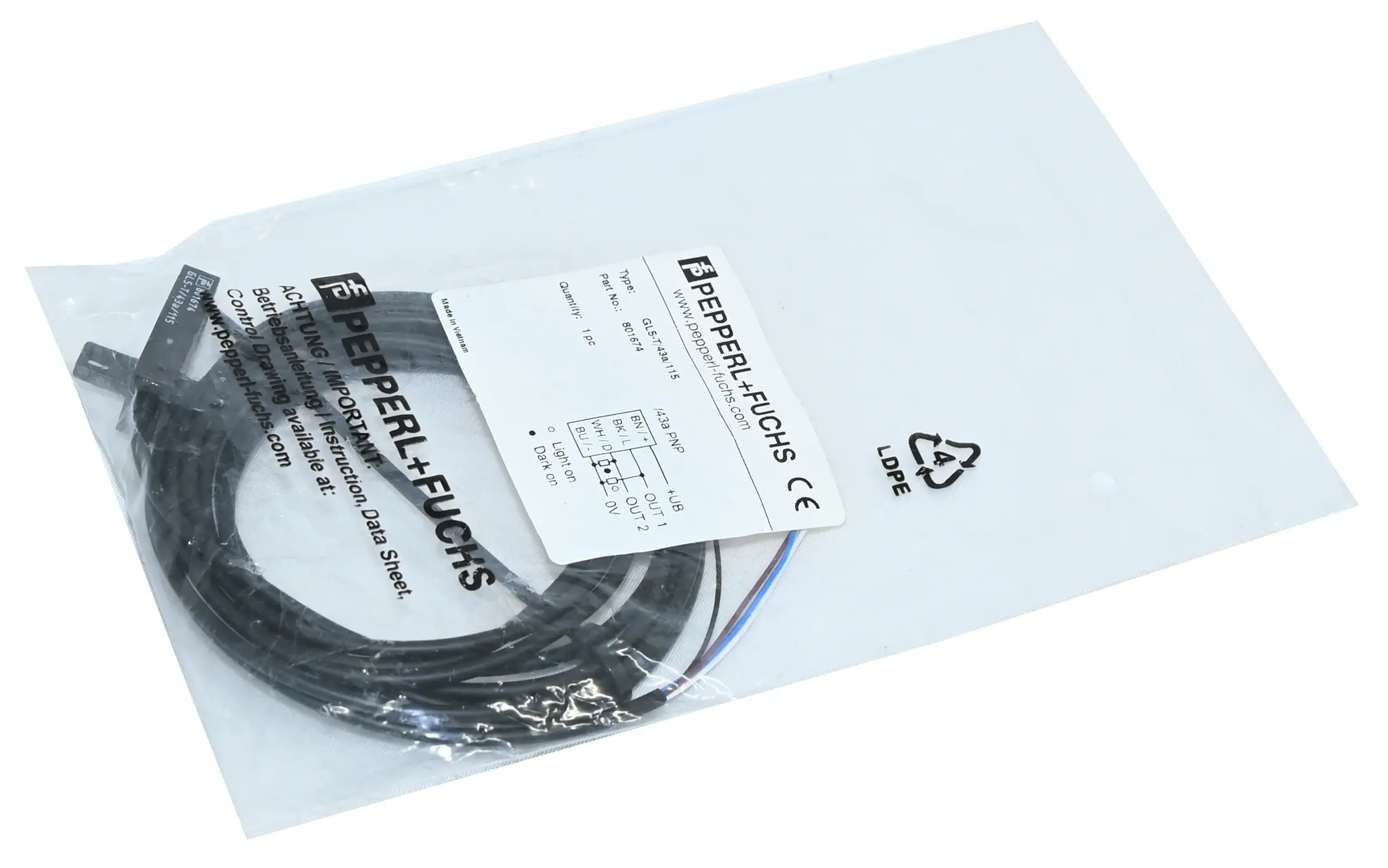 Produktfoto 1 von Pepperl+Fuchs GL5-T/43a/115 801674 Photoelectric Slot Sensor New